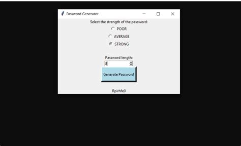 Password Generator In Python With Source Code