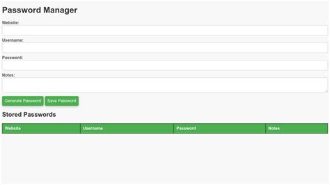 password manager codepen