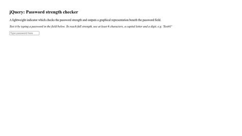 password strength checker jquery codepen