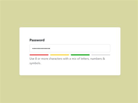 password strength meter codepen