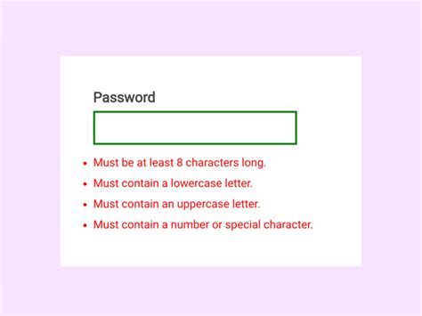password validation codepen