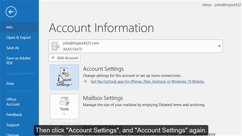 passwords outlook email outlook 2016