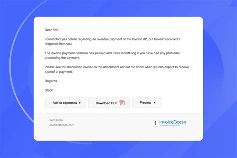 Past Due Invoice Email Template