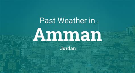 past weather in amman