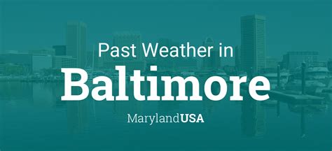 past weather in baltimore