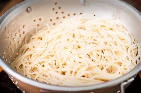 Perfectly cooked al dente pasta