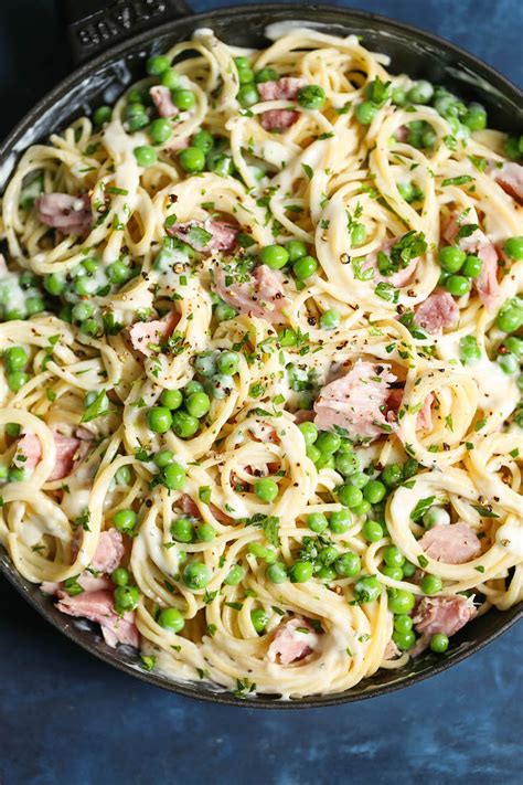 pasta ham and peas recipe