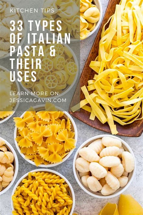 Pasta Types And Uses