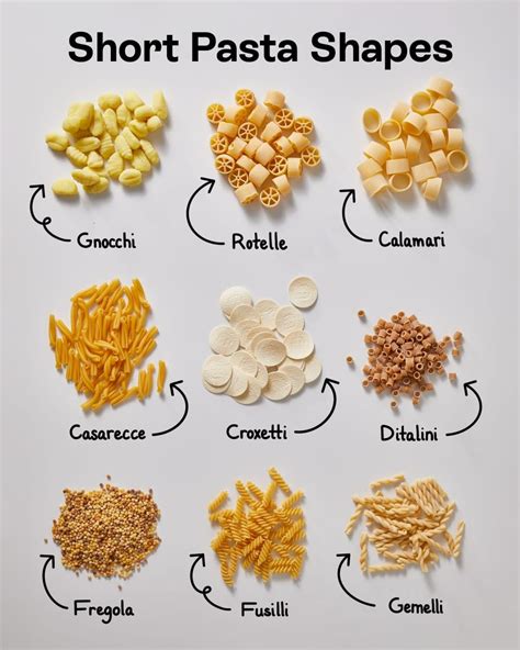 Pasta Types Round