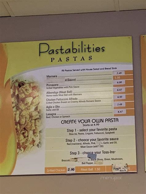 pastabilities menu