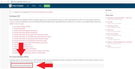 Pastebin Api Github