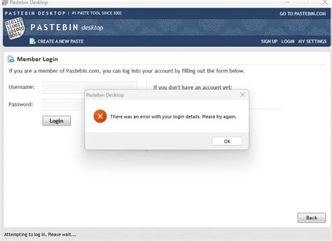 Pastebin Error