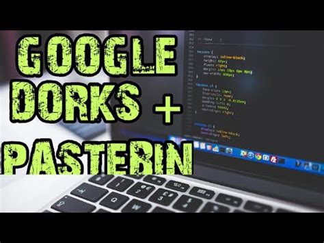 Pastebin Google Dorks