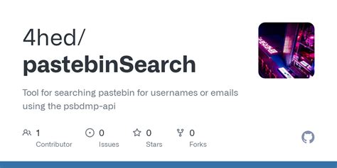 Pastebin Search Api