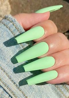 Pastel Green Acrylic Nails: The Trendy Nail Color Of 2023