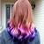 pastel pink and purple ombre hair