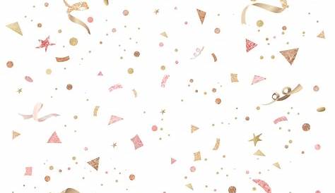 Vibrant Confetti On Pastel Pink Background Stock Illustration