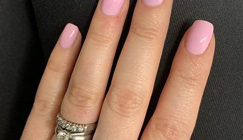 Pastel Pink Nails Short Light Gel With Design Revlon Has Really Stepped