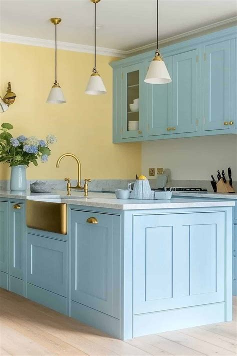 Pastel Blue Kitchen