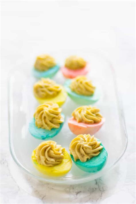 Pastel Deviled Eggs Recipe
