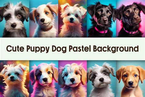 Pastel Dog Background