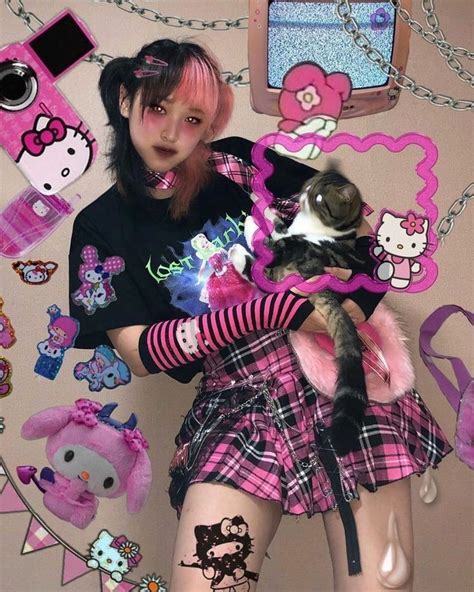 Pastel Goth Hello Kitty
