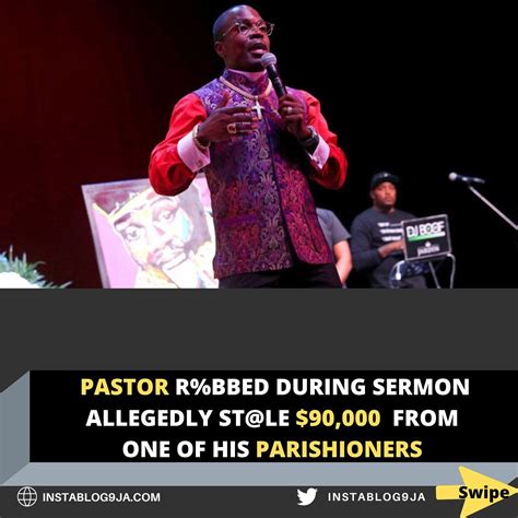 pastor robbed during sermon