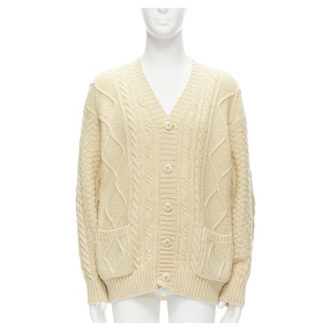 Patch Cable Knit Cardigan