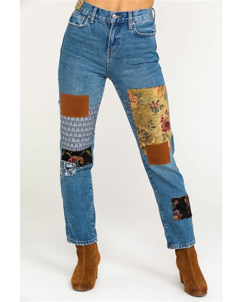 patch jeans for ladies