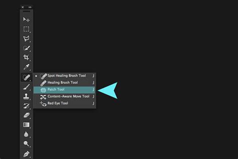 Patch Tool Drag in Photoshop