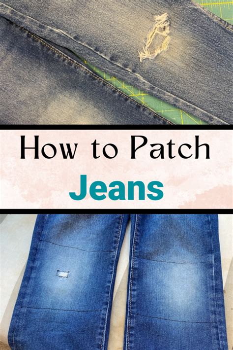 Patching Jeans From The Inside