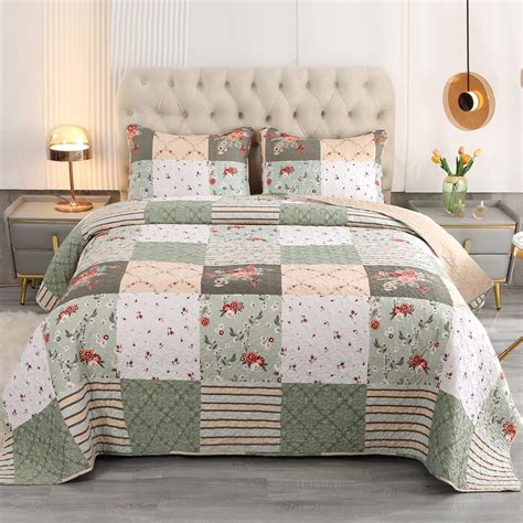 Patchwork Bedspread Quilt Queen