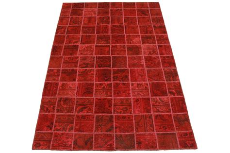 Patchwork Teppich Rot in 300x200cm (100115) carpetido.de