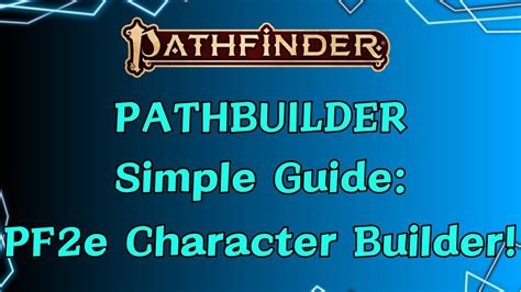 Pathbuilder 2e: Your Guide to Epic Character Creation