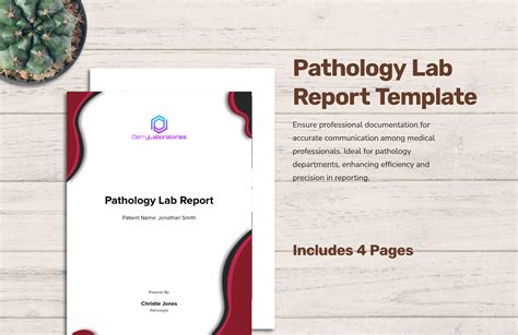 pathology lab report format in excel