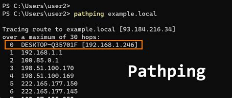 pathping command use