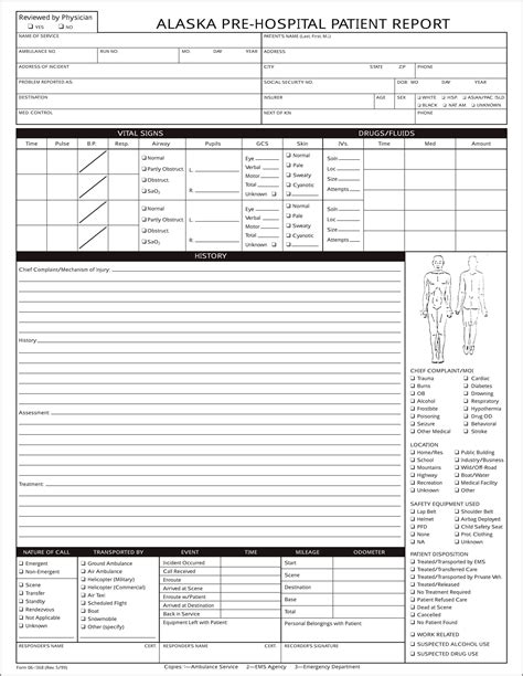 Patient Home Sight Review Template Free Printable
