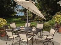 72” 9 Pc. Beautiful Aluminum Outdoor Patio Dining Set with Umbrella