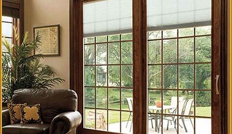Patio Doors With Blinds Inside Between The Glass Exterior The Home Depot
