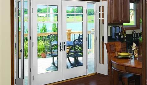 Patio Doors With Sidelights A Single French Door Two Operating Casement Window