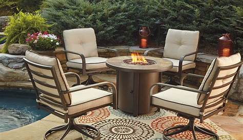 Patio Furniture Sets With Fire Pit Outdoor s Chat Costco