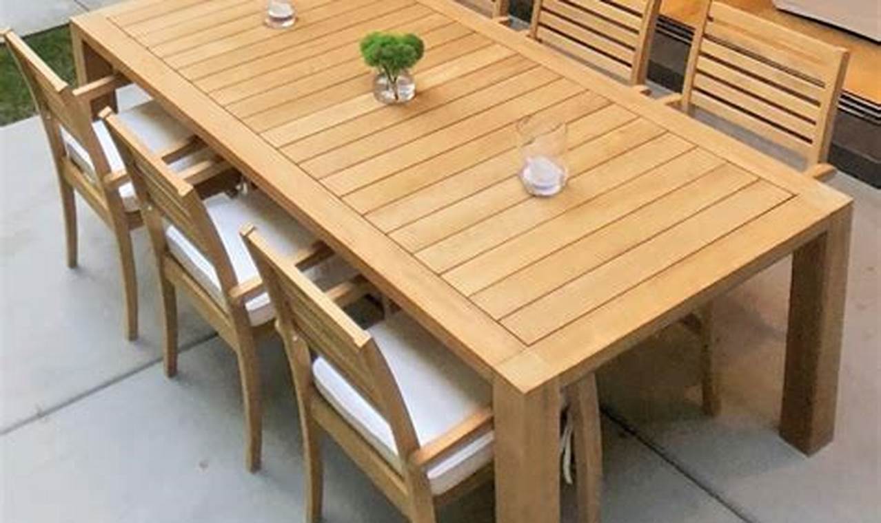patio furniture teak table