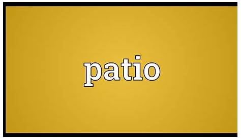 Patio Meaning In Tagalog Salary Salary Mania
