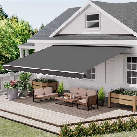 patio awning grey