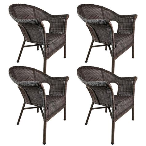 Shop Garden Treasures Set Of 4 Eastmoreland Textured Brown Steel