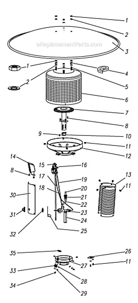 Patio Comfort Heater Parts