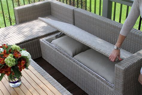patio couch for storage