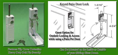 Patio Door Lock Fitting Instructions