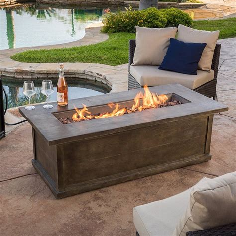 Patio Fireplace Coffee Table