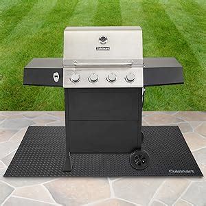 Cuisinart 65In. x 36In. Premium Deck and Patio Grill Mat, Black in